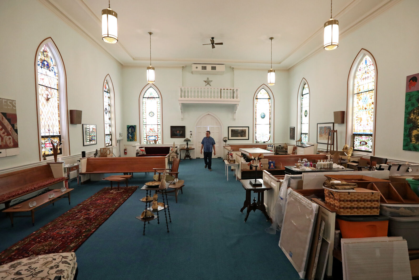 Tom Jones' studio in his church-turned-home